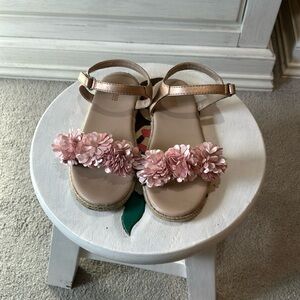 Girls Gymboree Rose Gold Sandals